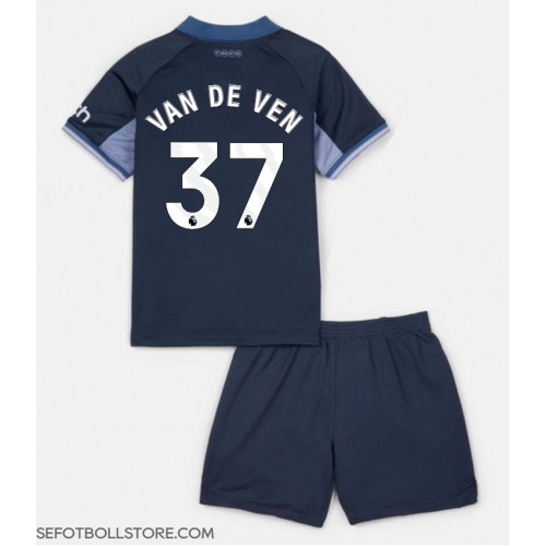 Tottenham Hotspur Micky van de Ven #37 Replika babykläder Bortaställ Barn 2023-24 Kortärmad (+ korta byxor)